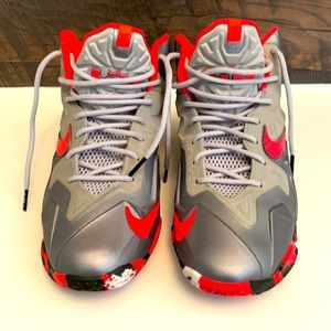 SALE!!!Nike Lebron XI Elite Gray Basketball Shoes